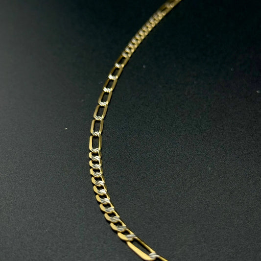 Cadena Barbada de Oro 14K – 27.5 cm | Joyería Celina